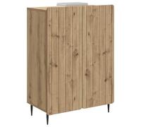 vidaXL Buffet Chêne Artisanal 66 x 34,5 x 92 cm Bois d'ingénierie, Buffet Rectangulaire Moderne, Rangement Spacieux, Cabinet pour Salle à Manger, Meuble en Bois d'Ingénierie, Design Minimaliste Chic