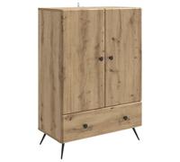 vidaXL Buffet Chêne Artisanal 66 x 34,5 x 95 cm Bois d'ingénierie, Buffet Rectangle élégant, vaisselier spacieux, ajout Pratique au Salon, Mise à Niveau du mobilier Minimaliste.