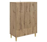 vidaXL Buffet Chêne Artisanal 66 x 34,5 x 95 cm Bois d'ingénierie, Rangement Moderne de Salon, unité de vaisselier Pratique, Meuble Buffet élégant, rectangulaire, Solutions de Rangement spacieux