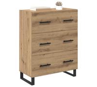 Vidaxl Buffet Avec Tiroir Chêne Artisanal 69,5 X 34 X 90 Cm