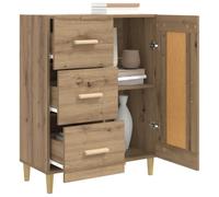 vidaXL Buffet Chêne Artisanal 69,5 x 34 x 90 cm Bois d'ingénierie,