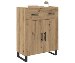 vidaXL Buffet Chêne Artisanal 69,5 x 34 x 90 cm Bois d'ingénierie