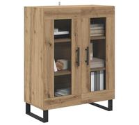 vidaXL Buffet Chêne Artisanal 69,5 x 34 x 90 cm Bois d'ingénierie, Buffet Moderne pour Salon, Rangement élégant, Meuble Compact, Organiser chez soi avec Style