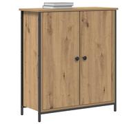 vidaXL – Buffet – Chêne artisanal 70×30×80 cm – Bois d'ingénierie & acier – Design contemporain