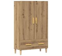 vidaXL Buffet chêne Artisanal 70x31x115 cm Bois d'ingénierie, Armoire, Armoire de Rangement, Buffet Haut, Armoire latérale, Armoire Haute