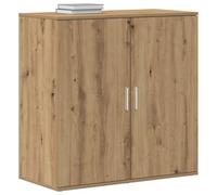 vidaXL – Buffet en chêne artisanal – Finition texturée – 2 portes – Marron