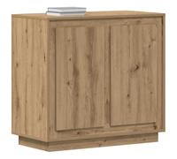 vidaXL Buffet Chêne Artisanal 80 x 40 x 75 cm Bois d'ingénierie | T'as largement la place pour tes affaires, Élégant et stylé pour les maisons d'aujourd'hui, Confectionné en chêne massif