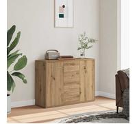 vidaXL Buffet chêne artisanal 88×30×64 cm meuble de rangement en bois d'ingénierie 855893