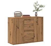 Vidaxl Buffet Chêne Artisanal 88x30x64 Cm Bois D'ingénierie Marron