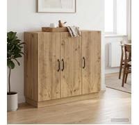 vidaXL Buffet Chêne artisanal 89 x 34,5 x 77 cm Bois d'ingénierie