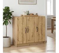 vidaXL Buffet Chêne Artisanal 89 x 34,5 x 77 cm Bois d'ingénierie, Meuble de Rangement Moderne pour Salon, Buffet rectangulaire élégant, Bois Composite, Design Chic et Pratique