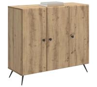 vidaXL Buffet Chêne artisanal 89 x 34,5 x 80 cm Bois d'ingénierie, Buffet, vaisselier moderne, grand espace de rangement, meuble de salle à manger pratique, meubles contemporains, unité d'organisation