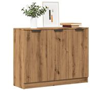 vidaXL Buffet chêne artisanal 90,5x30x70 cm bois d'ingénierie Multicolore