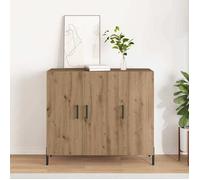 vidaXL Buffet Chêne artisanal 90 x 34 x 80 cm Bois d'ingénierie 869080