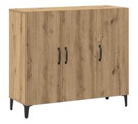 vidaXL Buffet chêne Artisanal 90x34x80 cm Bois d'ingénierie