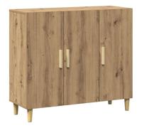 vidaXL Buffet chêne artisanal 90×34×80 cm bois d'ingénierie Marron G