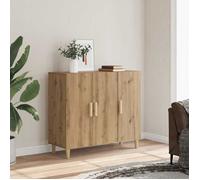 vidaXL Buffet chêne artisanal 90×34×80 cm bois d'ingénierie Marron G
