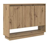 Buffet bas 3 portes chêne artisanal 97x29x75 cm - style campagne, vidaXL