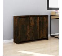 vidaXL Buffet Chêne fumé 102x33x75 cm Aggloméré