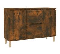 Vidaxl Buffet Chêne Fumé 103,5x35x70 Cm Bois D'ingénierie Multicolore
