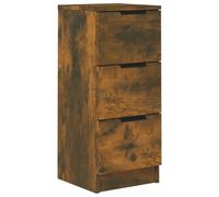 Buffet Chêne Fumé 30X30X70 Cm Bois D'ingénierie