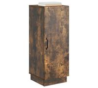 vidaXL Buffet Chêne fumé 33 x 34,5 x 87 cm Bois d'ingénierie, Unité de Rangement élégante, Sideboard stylé, Buffet Contemporain, Cabinet de Cuisine Moderne, Organisateur Domestique rectangulaire