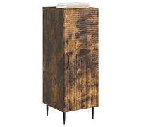 vidaXL Buffet Chêne fumé 33 x 34,5 x 89,5 cm Bois d'ingénierie, Buffet rectangulaire Vintage, Solution de Rangement Tendance, Meuble Moderne pour Salle à Manger, ajout Chic