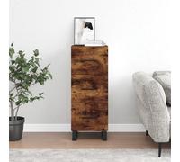 Buffet, Armoire Latérale avec 3 Tiroirs, Commode avec Pieds, Meuble de Rangement Salle de Séjour, Moderne, Chêne Fumé Bois d'Ingénierie