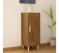 vidaXL Buffet Chêne fumé 34,5x34x90 cm Bois d'ingénierie817432 Marron G