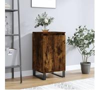 vidaXL Buffet armoire latérale Chêne fumé 40x35x70 cm Bois d'ingénierie Marron
