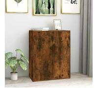 vidaXL Buffet armoire de rangement chêne fumé 60×30×75 cm bois d'ingénierie