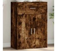 Vidaxl Buffet Chêne Fumé 60x30x84 Cm Bois D'ingénierie Marron