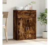 vidaXL Buffet chêne fumé 60x30x84 cm Bois d'ingénierie Marron