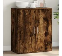 Vidaxl Buffet Chêne Fumé 60x31x70 Cm Bois D'ingénierie Marron