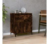vidaXL Buffet armoire latérale salle de séjour 60x35x70 cm Bois d'ingénierie Chêne marron