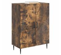 vidaXL Buffet Chêne fumé 66 x 34,5 x 89,5 cm Bois d'ingénierie, Buffet stylé, Rangement Vintage, armoires rectangulaires pour Salle à Manger, Solution spacieuse, Organisateur déco