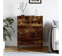 Vidaxl Buffet Chêne Fumé 69,5x34x90 Cm Bois D'ingénierie Multicolore
