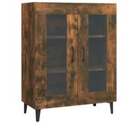 Vidaxl Buffet Chêne Fumé 69,5x34x90 Cm Bois D'ingénierie Multicolore