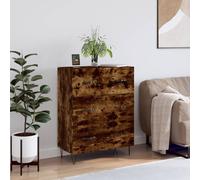Vidaxl Buffet Chêne Fumé 69,5x34x90 Cm Bois D'ingénierie Multicolore