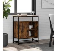 Vidaxl Buffet Chêne Fumé 69x35x80 Cm Bois D'ingénierie Marron