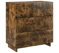 vidaXL Buffet Chêne fumé 70 x 38 x 75 cm Bois d'ingénierie