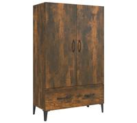 Vidaxl Buffet Chêne Fumé 70x31x115 Cm Bois D'ingénierie Marron