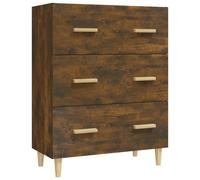 Buffet Chêne Marron 70x34x90 cm Bois d'Ingénierie Armoire de Rangement vidaXL