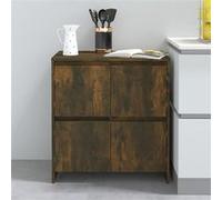 vidaXL Buffet Chêne fumé 70x41x75 cm Bois d'ingénierie813011 Brun G