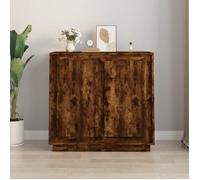 vidaXL Buffet chêne fumé 80x34x75 cm bois d'ingénierie 819889