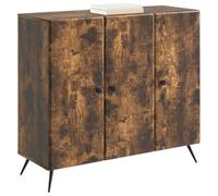 vidaXL Buffet Chêne fumé 89 x 34,5 x 80 cm Bois d'ingénierie, Buffet, vaisselier Moderne, Grand Espace de Rangement, Meuble de Salle à Manger Pratique, Meubles contemporains, unité d'organisation