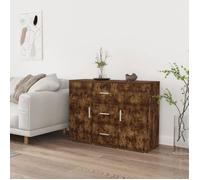 vidaXL Buffet Chêne fumé 91x29,5x65 cm Bois d'ingénierie 823347