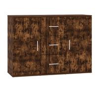 vidaXL Buffet Chêne fumé 91x29,5x65 cm Bois d'ingénierie 823347