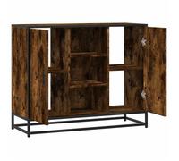 vidaXL Buffet chêne fumé en bois d'ingénierie 92x35x76 cm modèle 849016