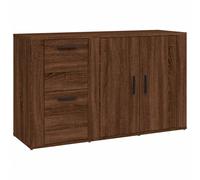 Vidaxl Buffet Chêne Marron 100x33x59,5 Cm Bois D'ingénierie Multicolore